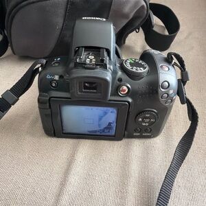 Canon Black Digital Camera with LCD Screen